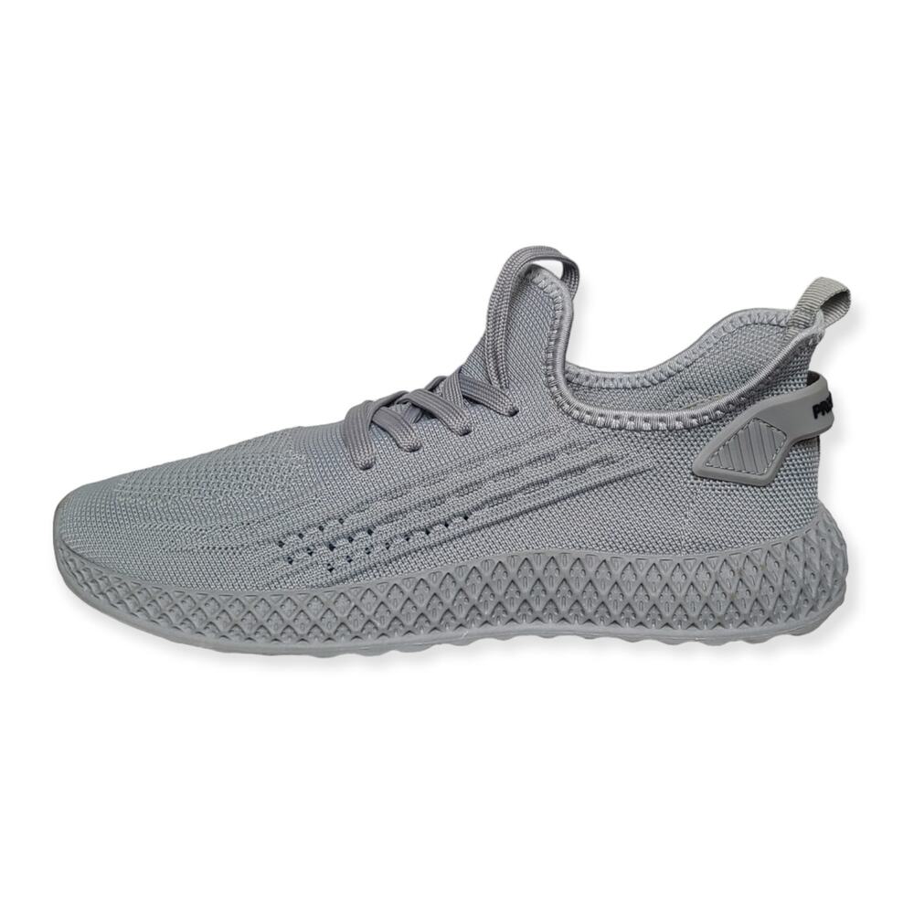 PONY Knit Sock Fit Sneaker Extended Heel Lifestyle Gray Shoe Men's 8.5